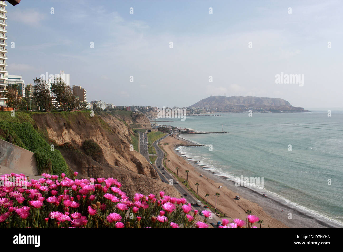 Peru Lima Miraflores Playa Costa Verde Stock Photo