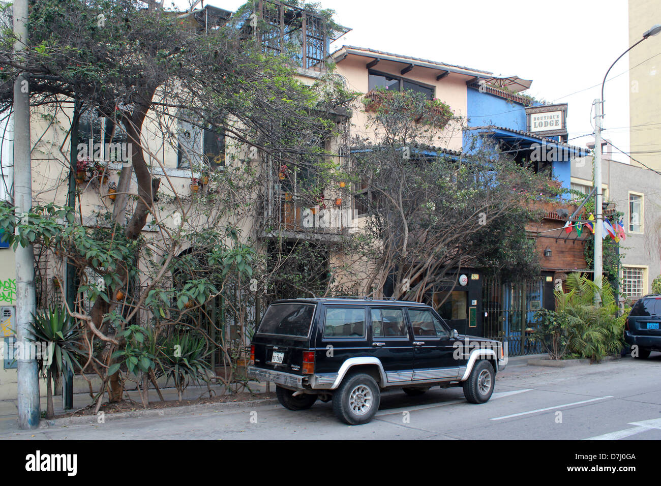 Peru Lima Miraflores house Stock Photo Alamy