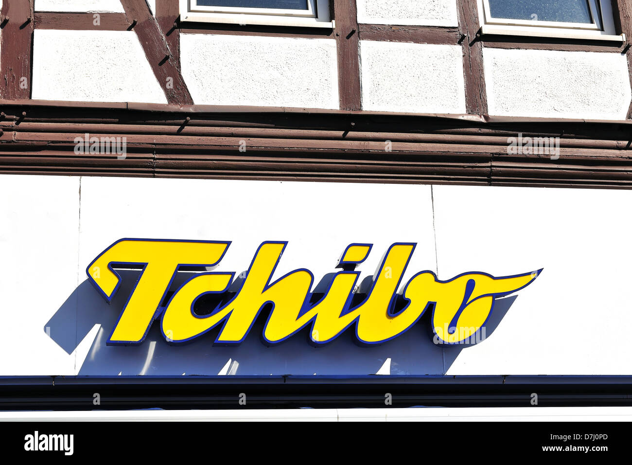 Companies, company signs, names, logo, Tchibo Kaffee Einzelhandelsunternehmen Stock Photo