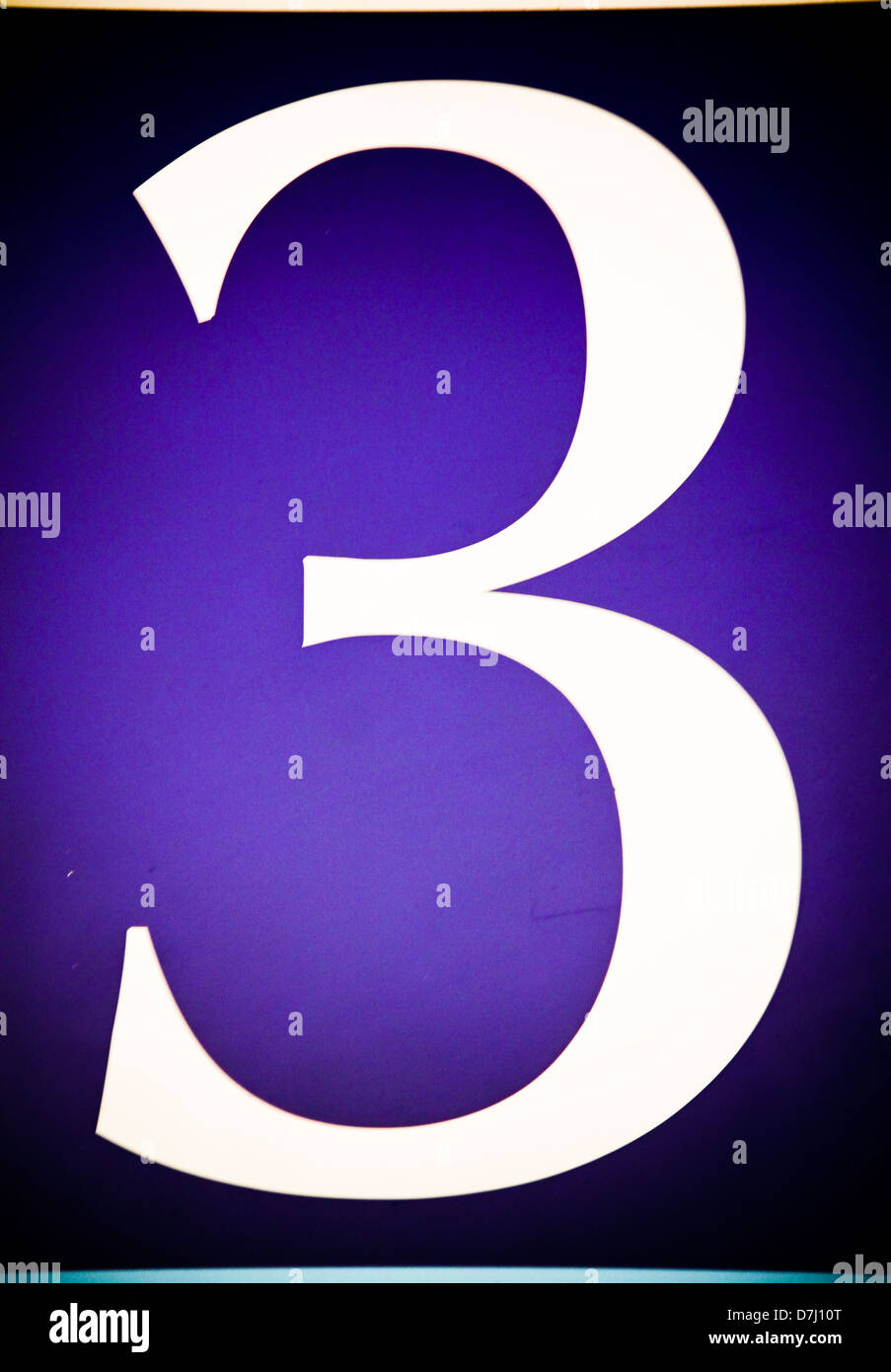 Number 3 sign hi-res stock photography and images - Alamy