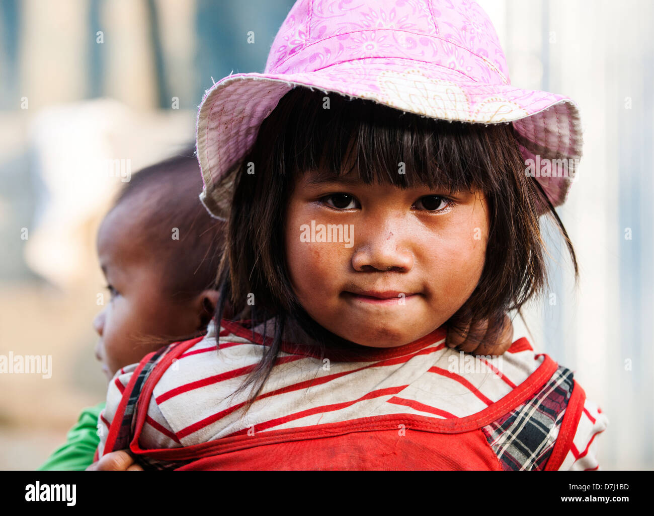 Children of the Palaung tribe, Panlor village near Kyaing Tong, Burma (Myanmar) Stock Photo