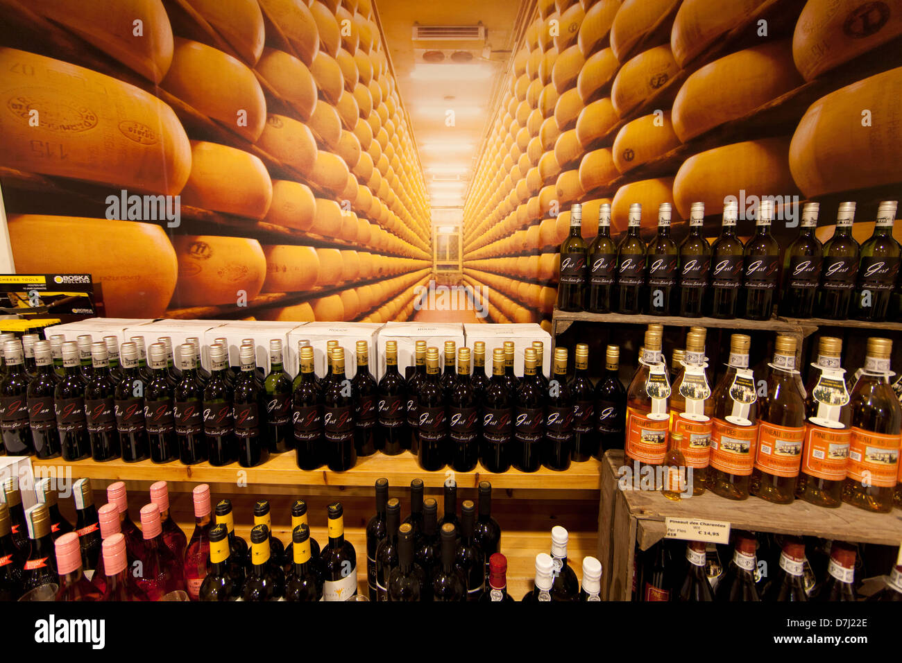 cheese shop in Holland Stock Photo