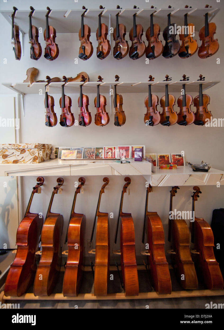 music instrument repair shop in Holland Stock Photo Alamy