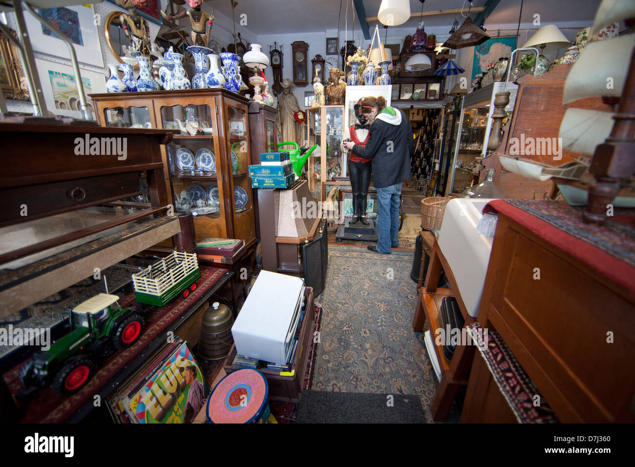 second hand shop in Holland Stock Photo