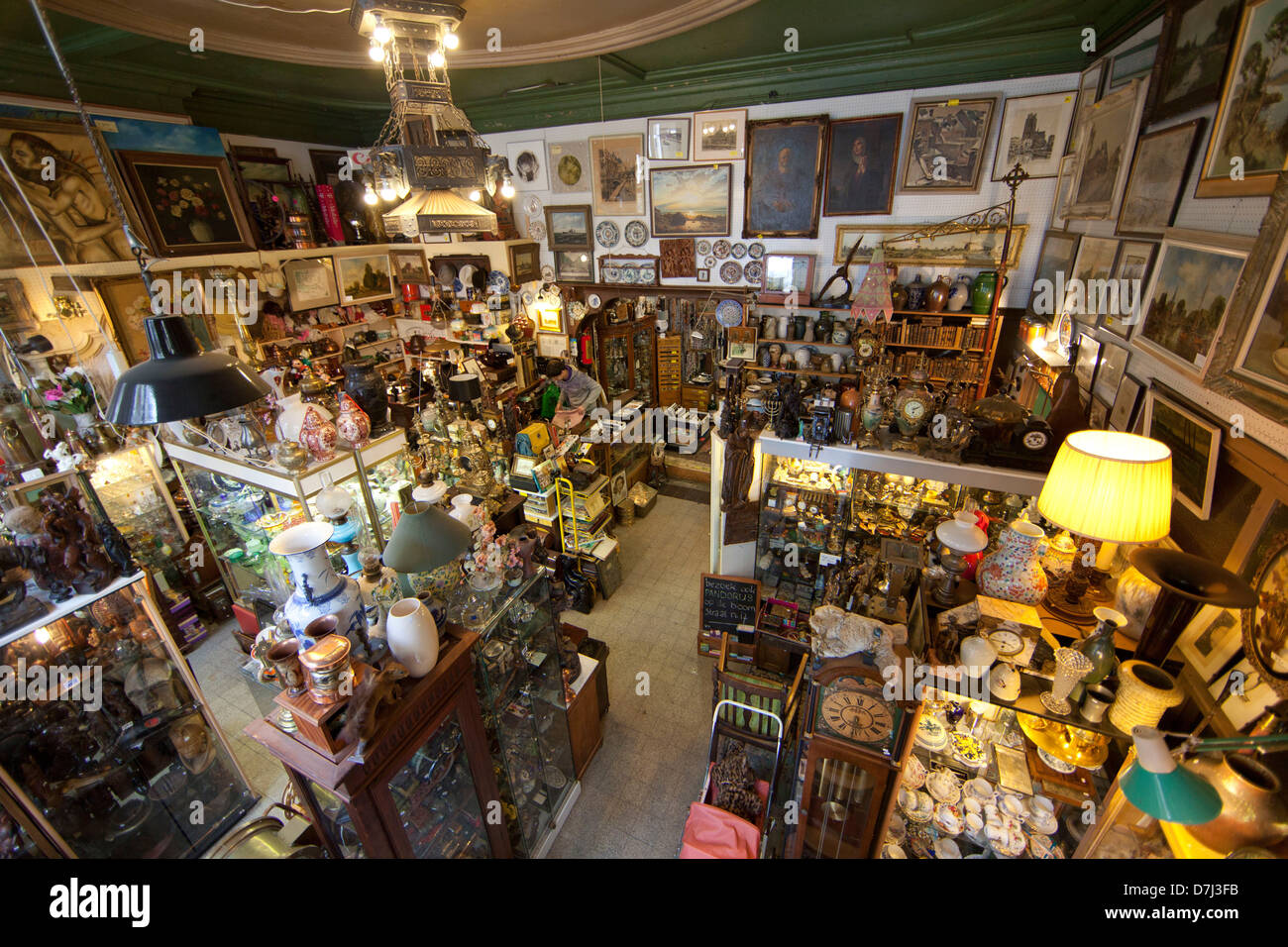 second hand shop in Holland Stock Photo Alamy