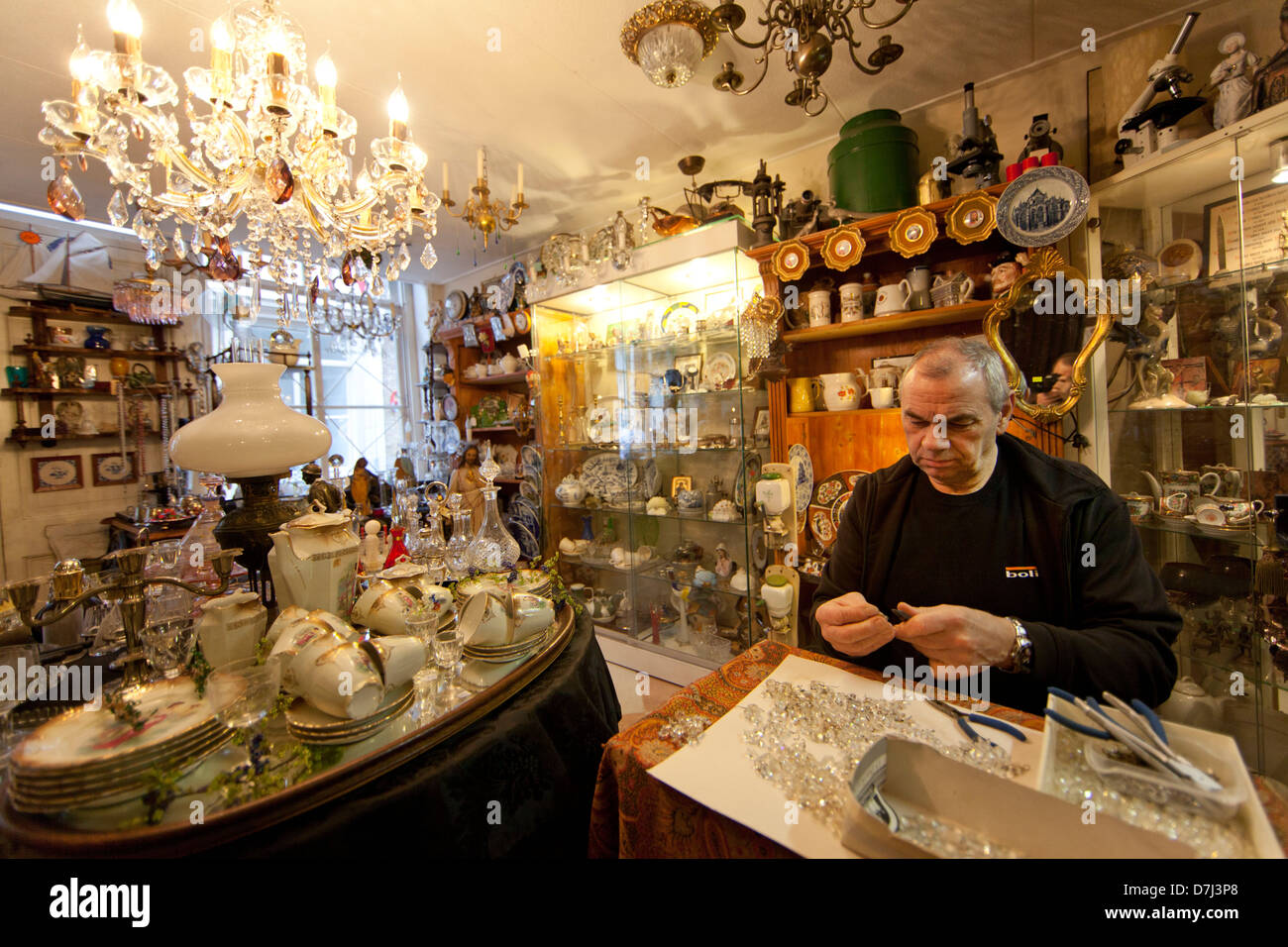 second hand shop in Holland Stock Photo - Alamy