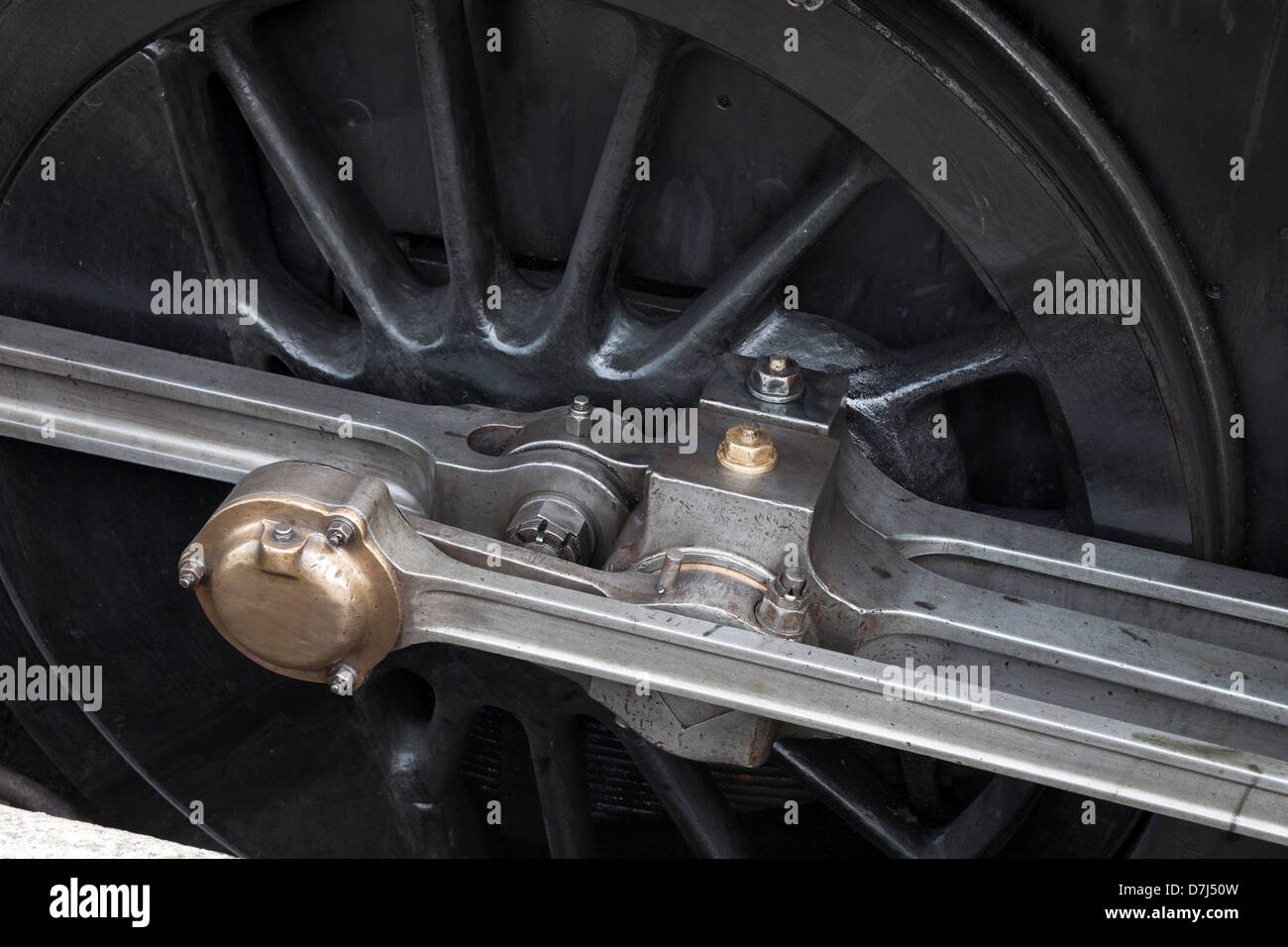 Wheel, Crank and Coupling Rod Detail on the Steam Lord of