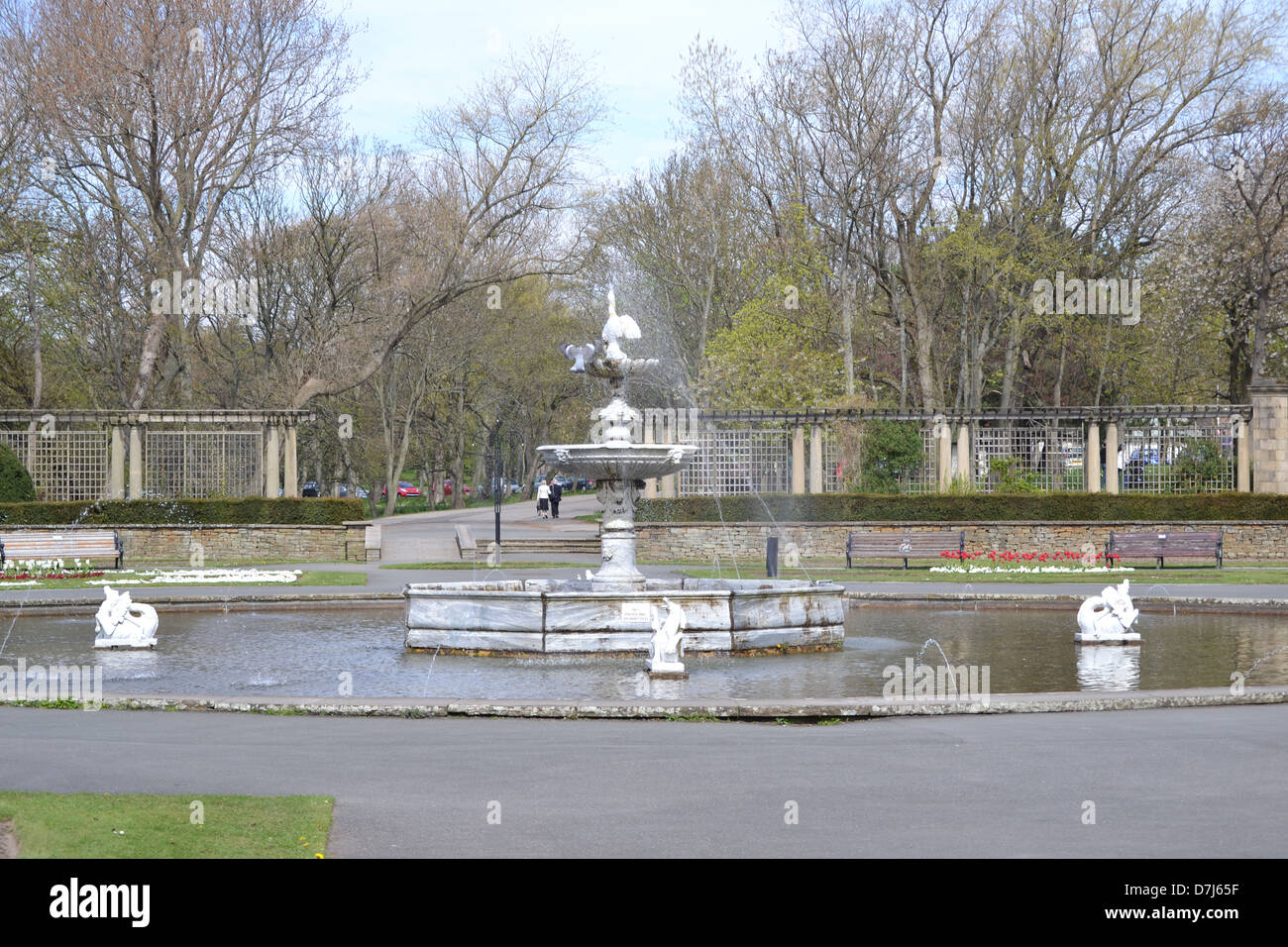 Fountain at Stanley Park Blackpool Stock Photo Alamy