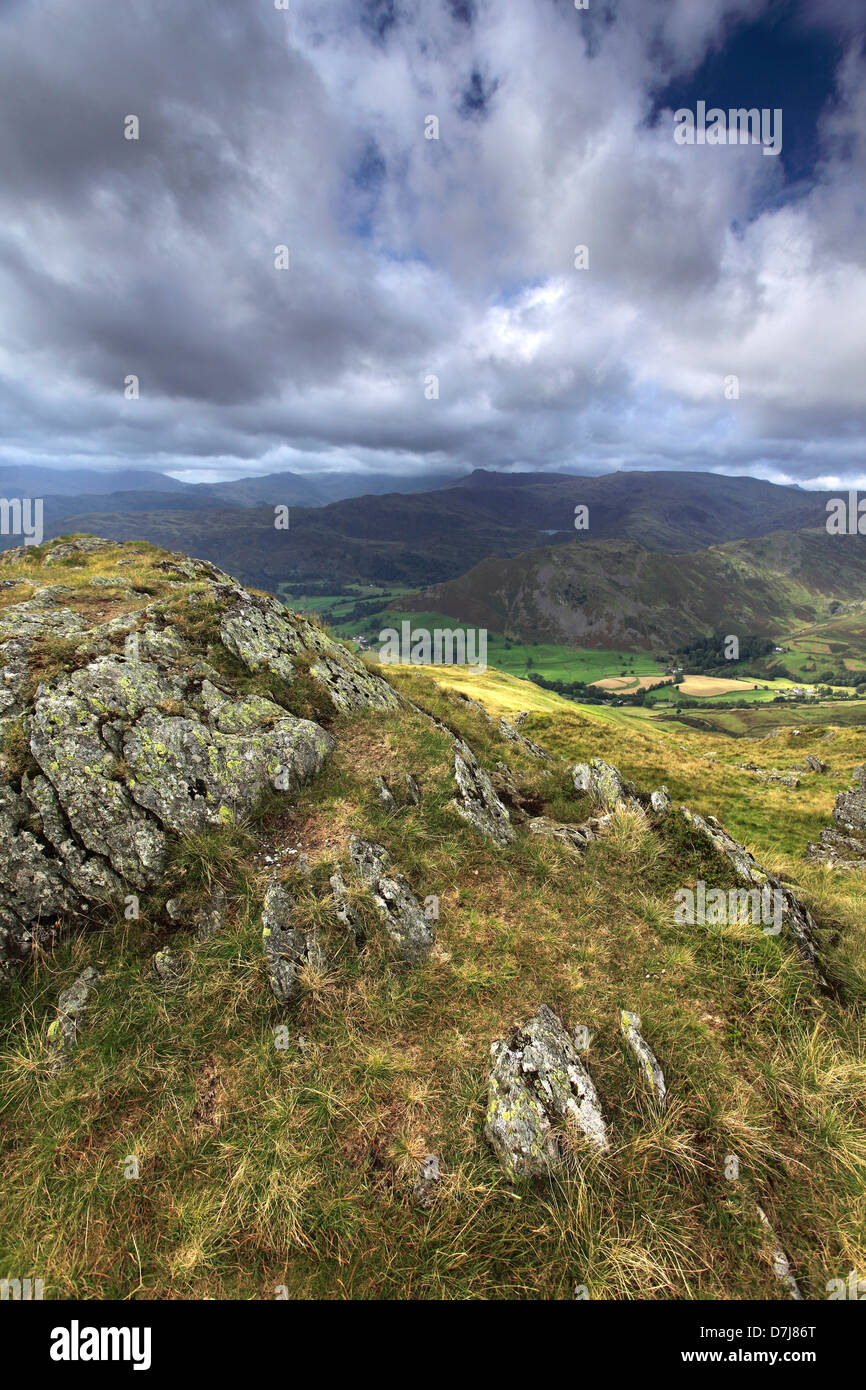 Landscape of Stone Arthur Fell, Lake District National Park, Cumbria