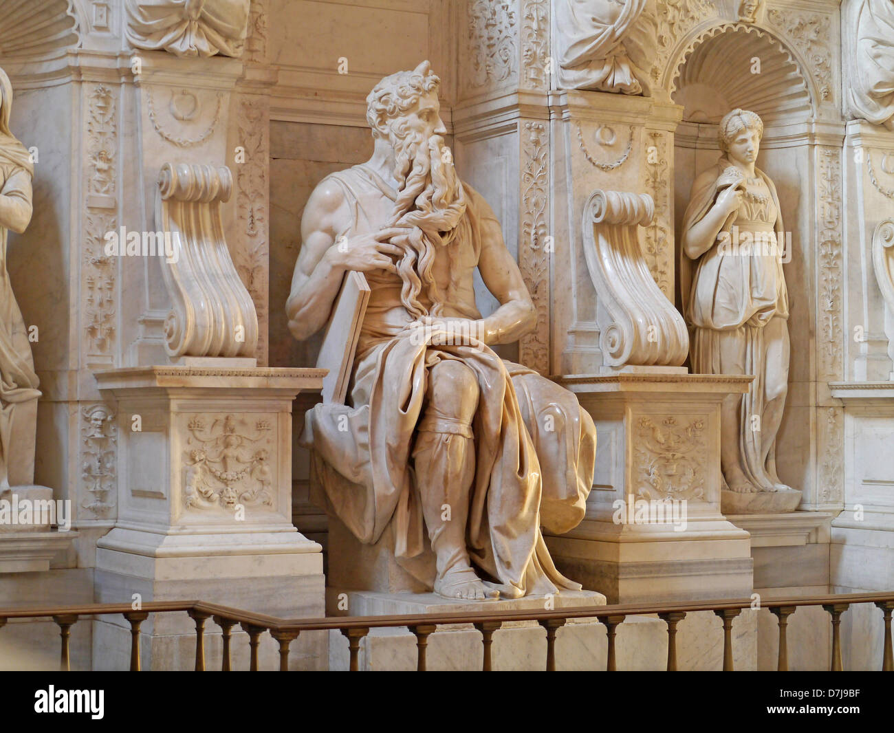 Statue of Moses in San Pietro in Vincoli Stock Photo