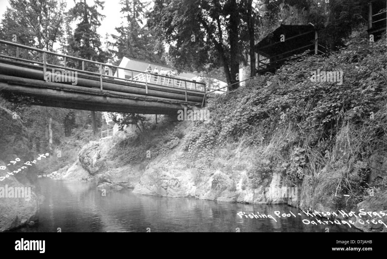 Fishing Pool Kitson Hot Springs, Oakridge, Oregon Stock Photo Alamy