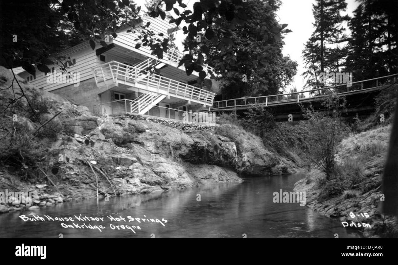 Bath House Kitson Hot Springs, Oakridge, Oregon Stock Photo Alamy