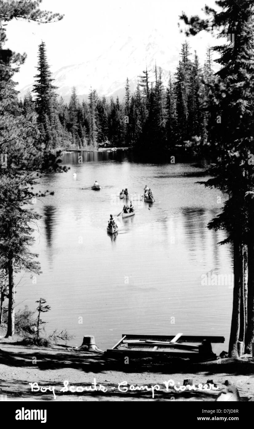 Boy Scouts Camp Pioneer Stock Photo Alamy