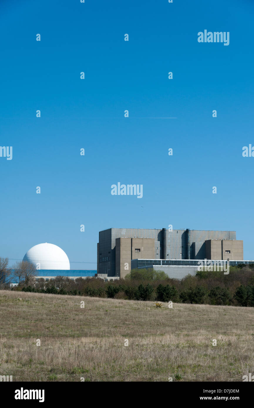 Sizewell nuclear power station Suffolk UK Stock Photo