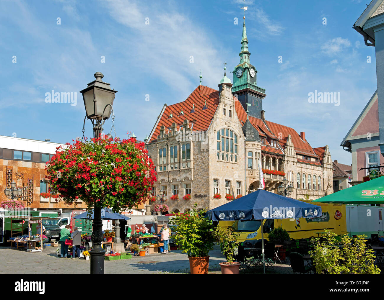 The town hall in Bückeburg, Lower Saxony, Germany Stock Photo