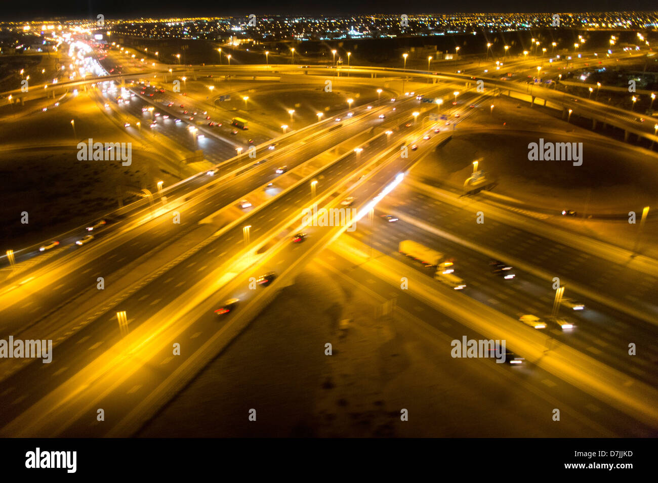 Dubai by night. Stock Photo