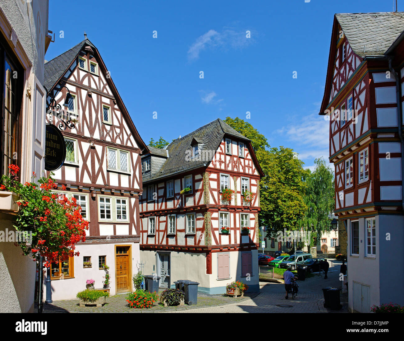 old town of Limburg an der Lahn, Hesse, Germany Stock Photo