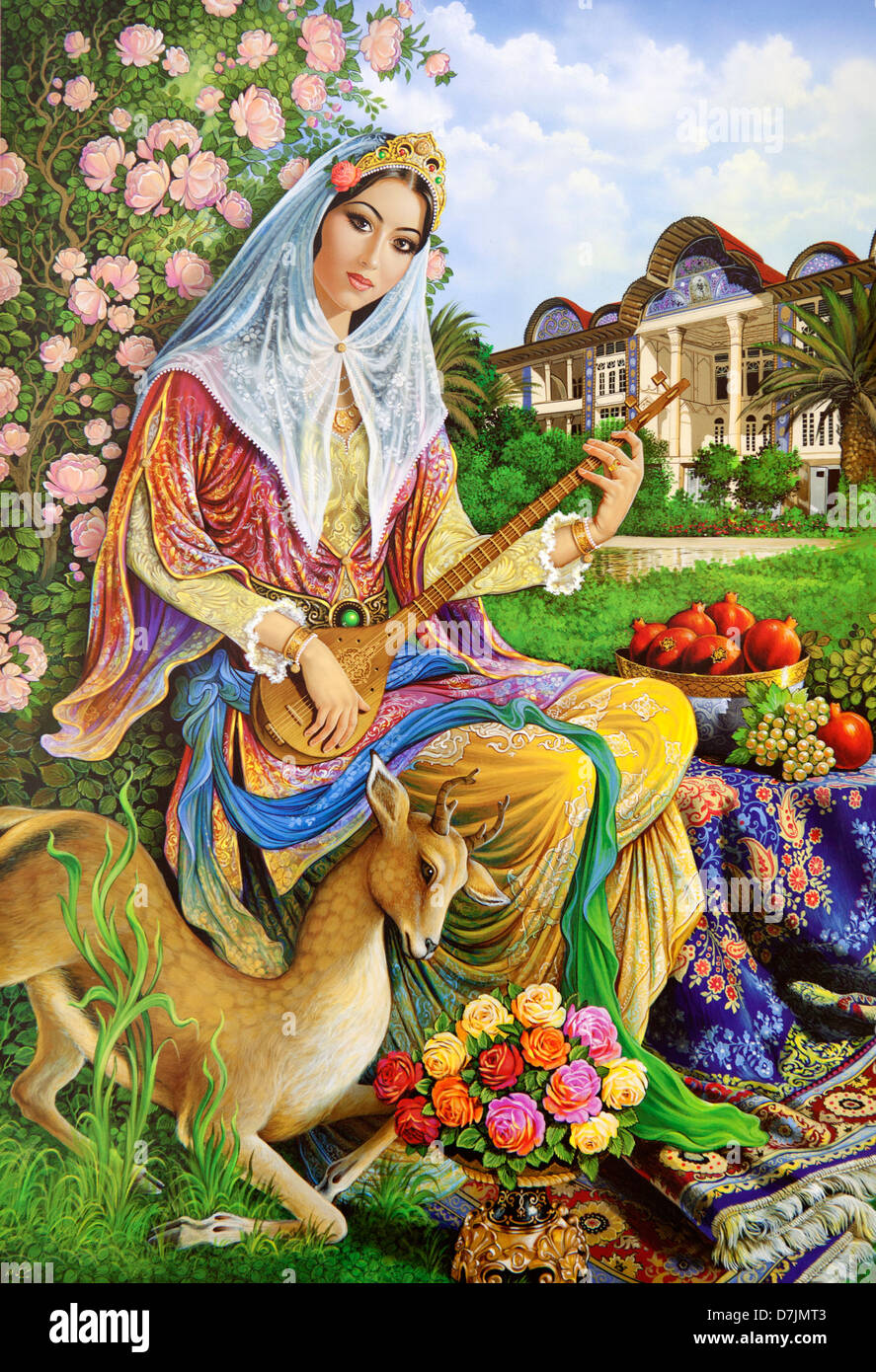 poster of an afghan woman Stock Photo
