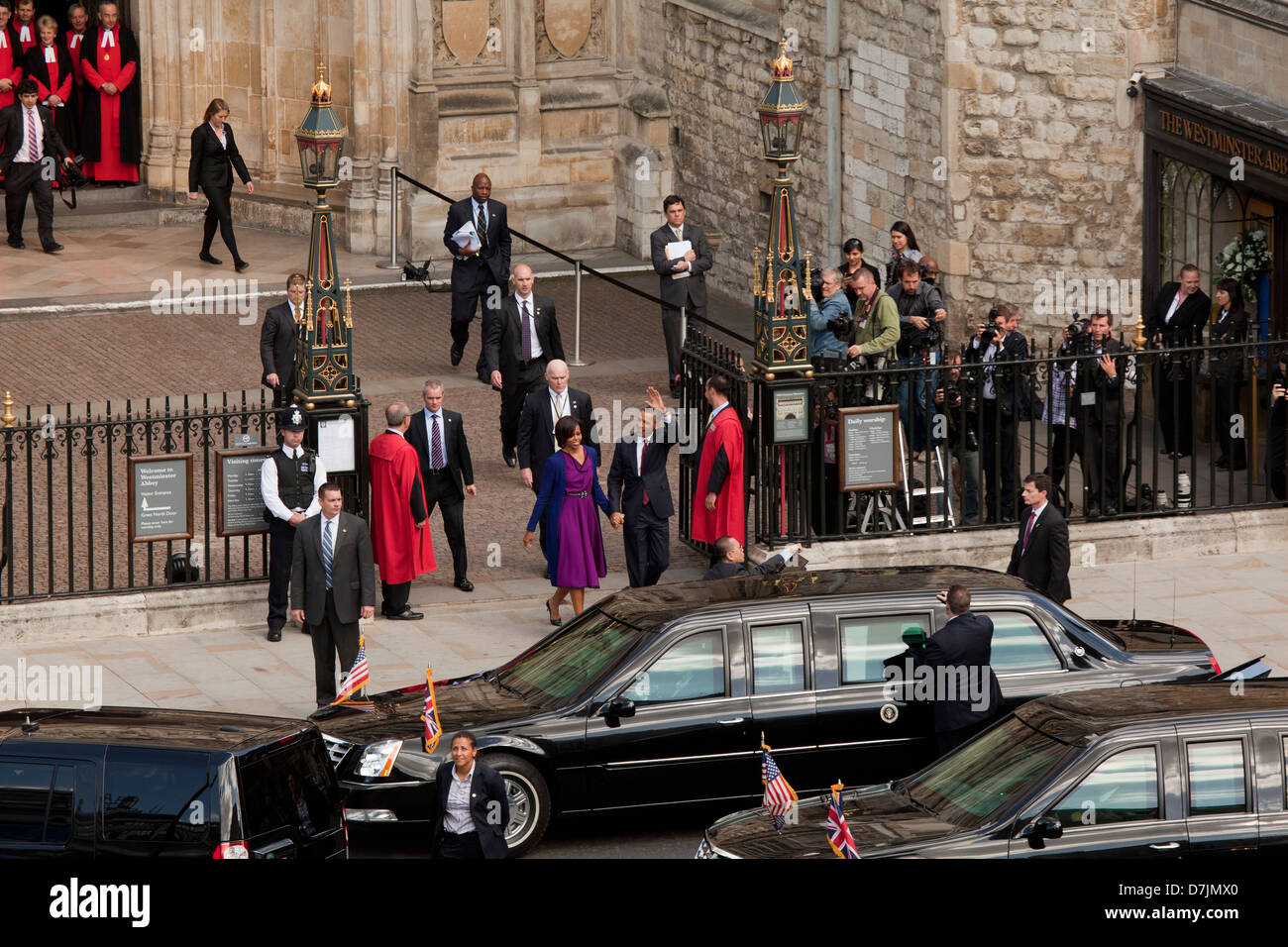 President Barack Obama and Mrs Obama visit London, Westminster abbey ...