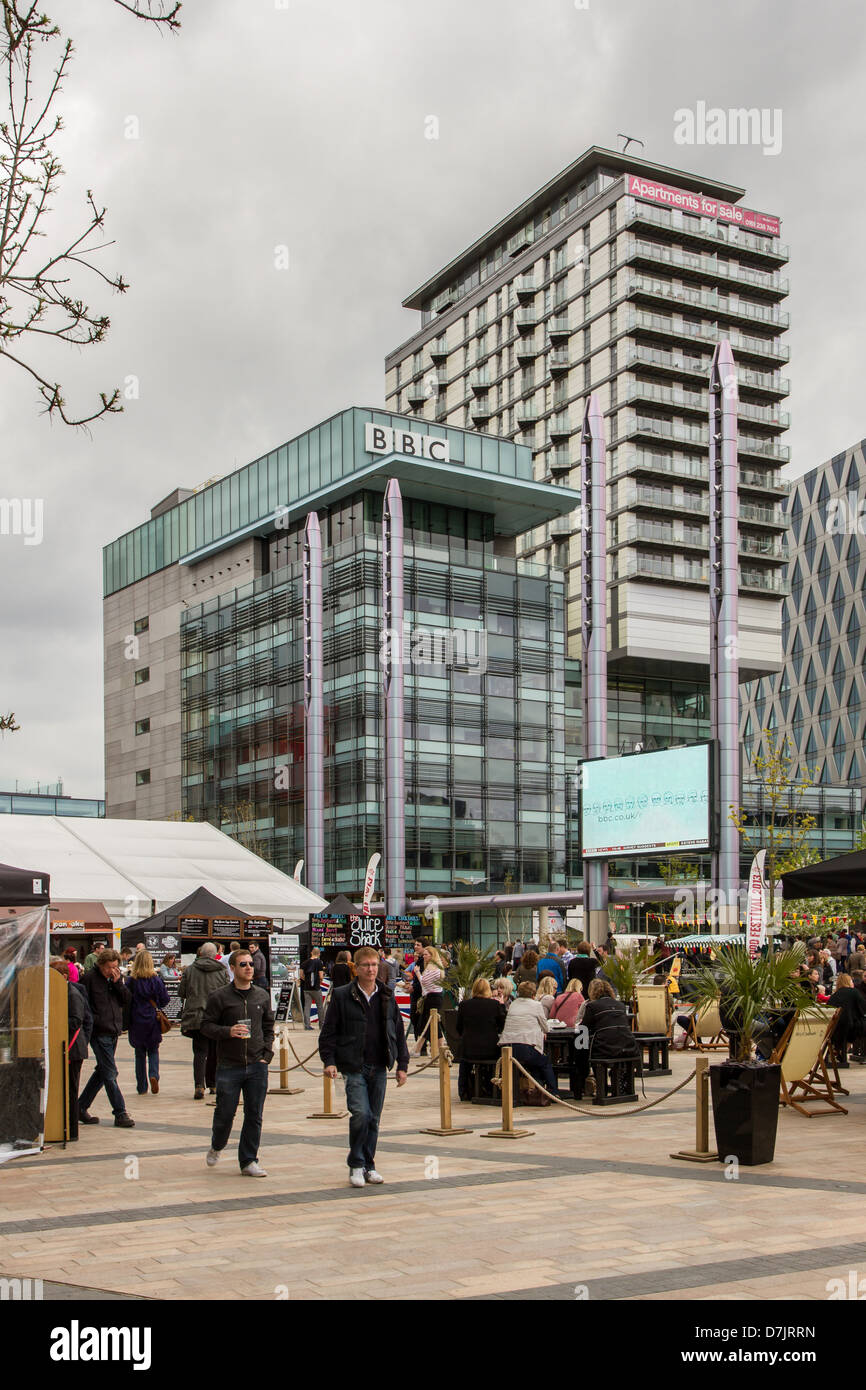 BBC Studios at MediaCityUK, Salford Quays. Stock Photo