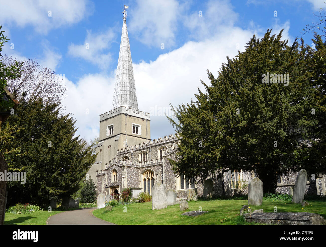 The parish of church of St.Mary, Harrow on the Hill, London, UK Stock