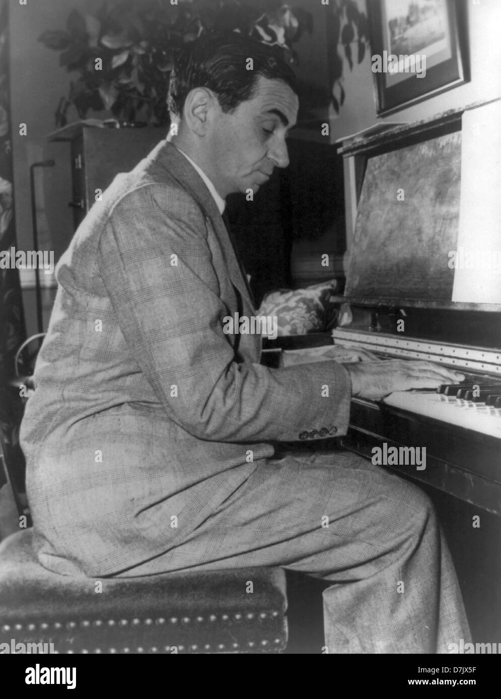 Irving Berlin, American composer, lyricist and songwriter Stock Photo