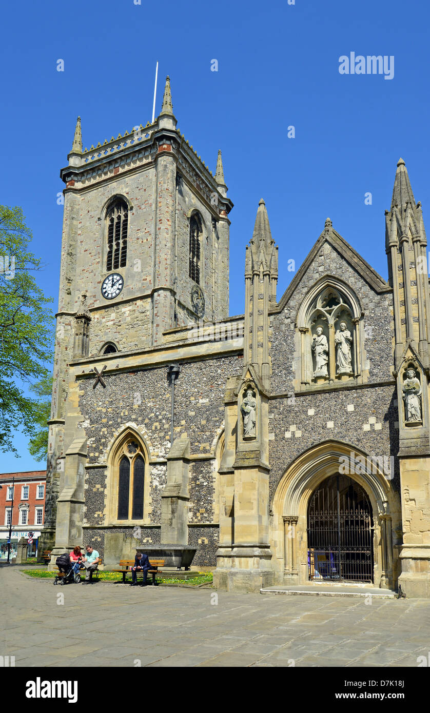 All Saints Parish Church, Church Square, High Wycombe, Buckinghamshire, England, United Kingdom Stock Photo