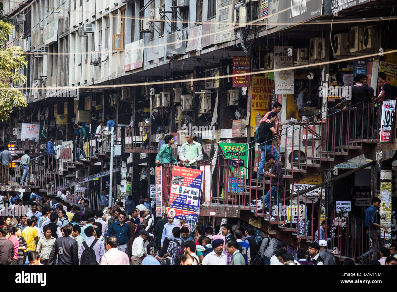Neru Place Computer and IT electronics market, Delhi, India Stock Photo Alamy