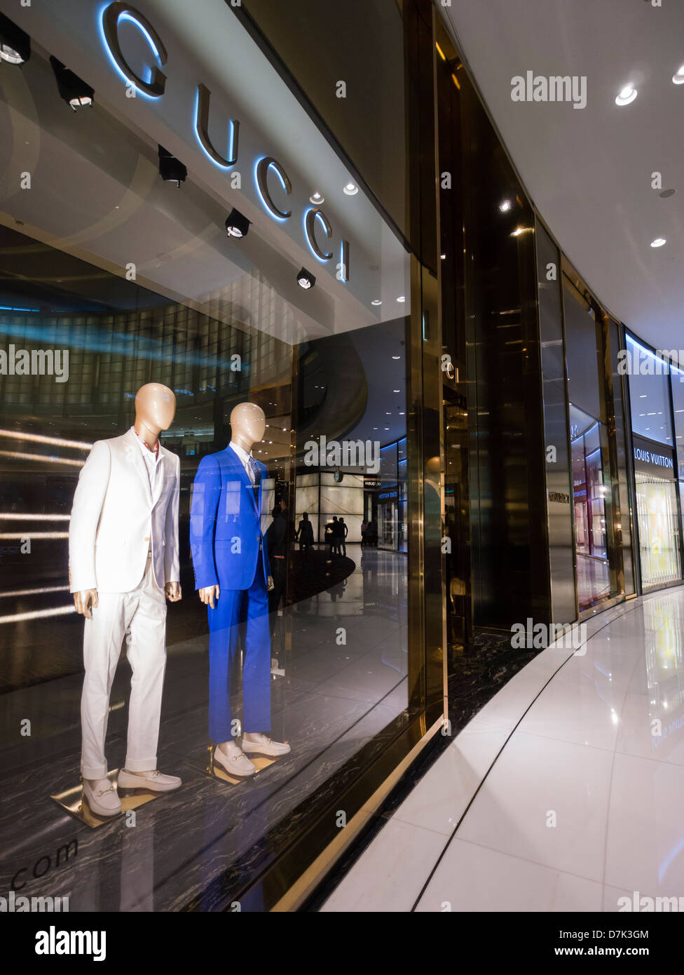 Gucci window display at the The Dubai Mall in Dubai United Arab ...
