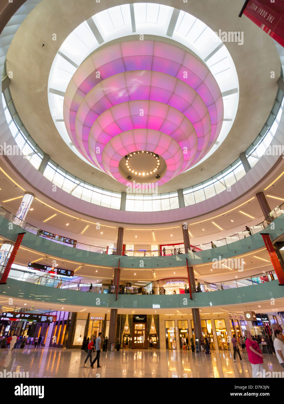Atrium at The Dubai Mall in Dubai United Arab Emirates Stock Photo Alamy