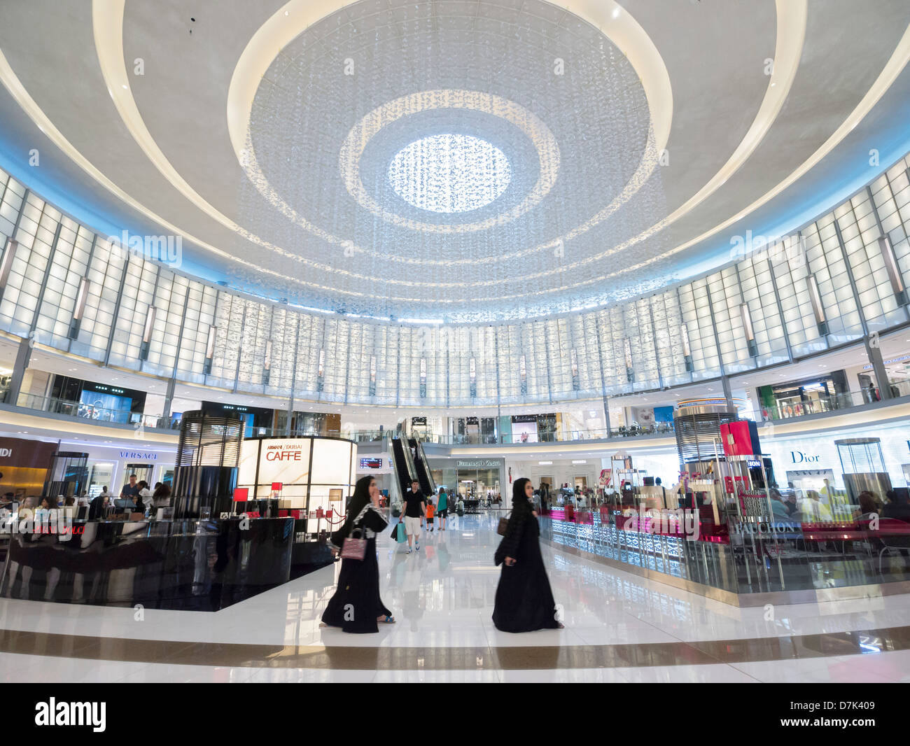 The Dubai Mall in Dubai United Arab Emirates Stock Photo
