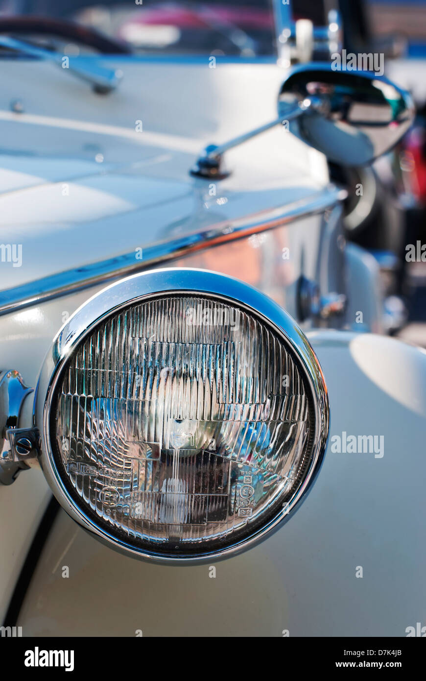 Light Blue Vintage Car Stock Photo - Alamy