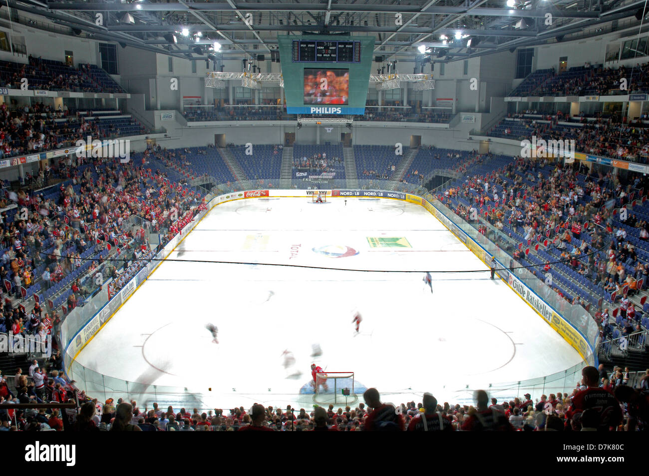 Germany, Lower Saxony, Hanover, Expo site, TUI Arena, interior, ice