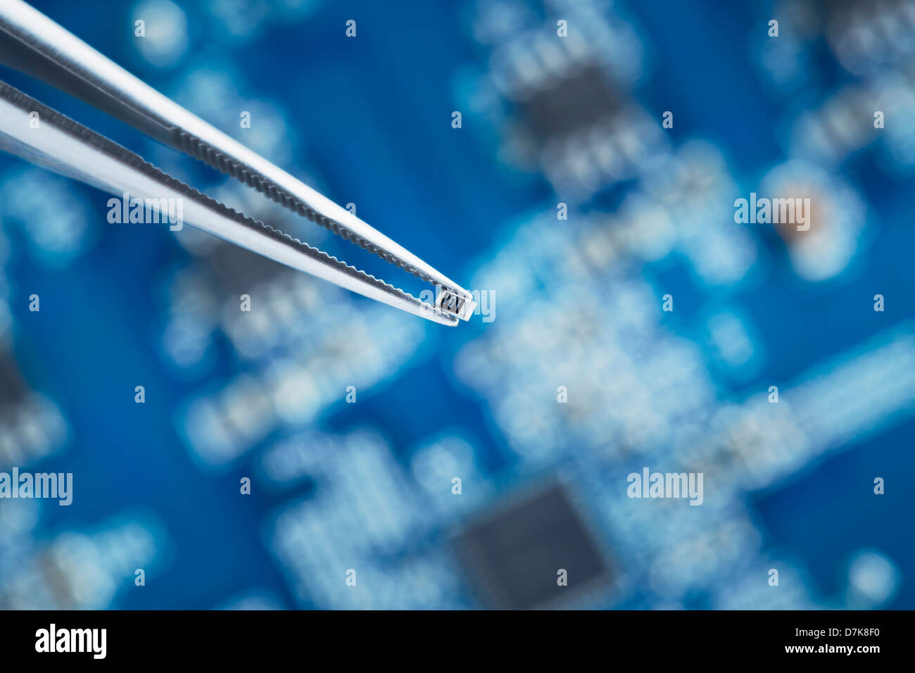Close up of printed circuit board Stock Photo - Alamy