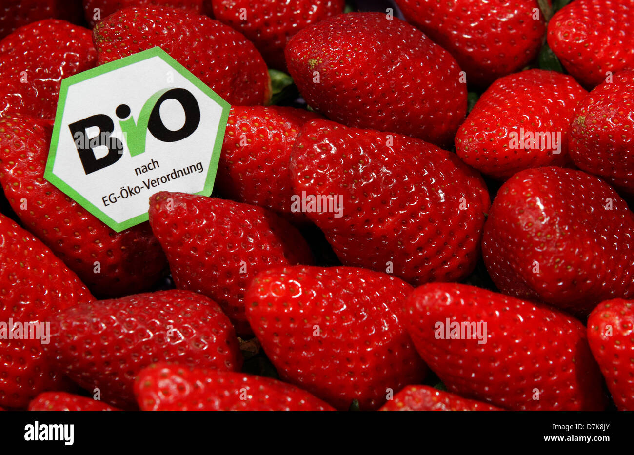 Berlin, Germany, strawberries with a BioSiegel Stock Photo Alamy