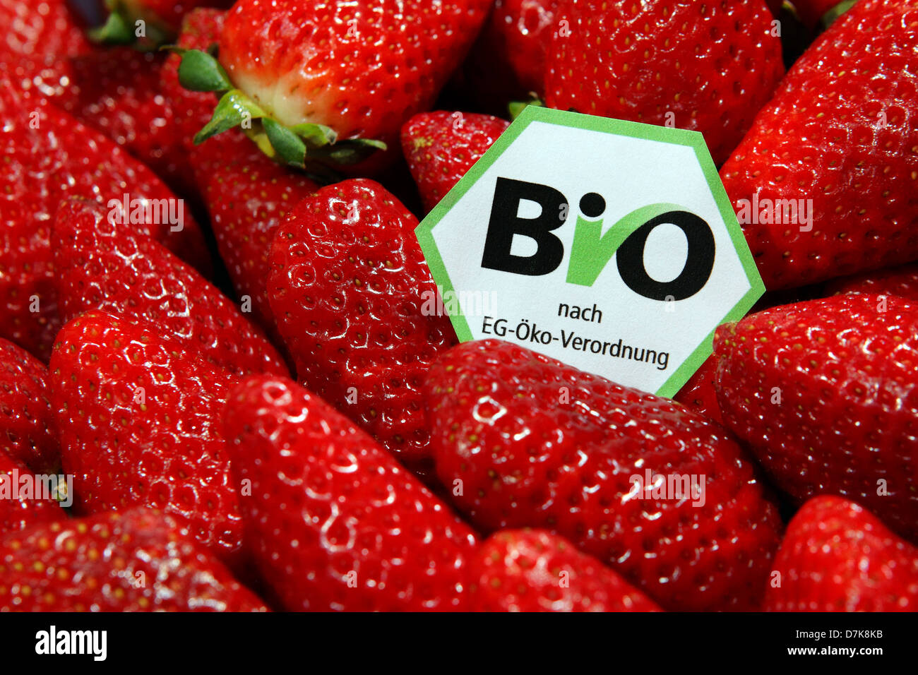 Berlin, Germany, strawberries with a BioSiegel Stock Photo Alamy