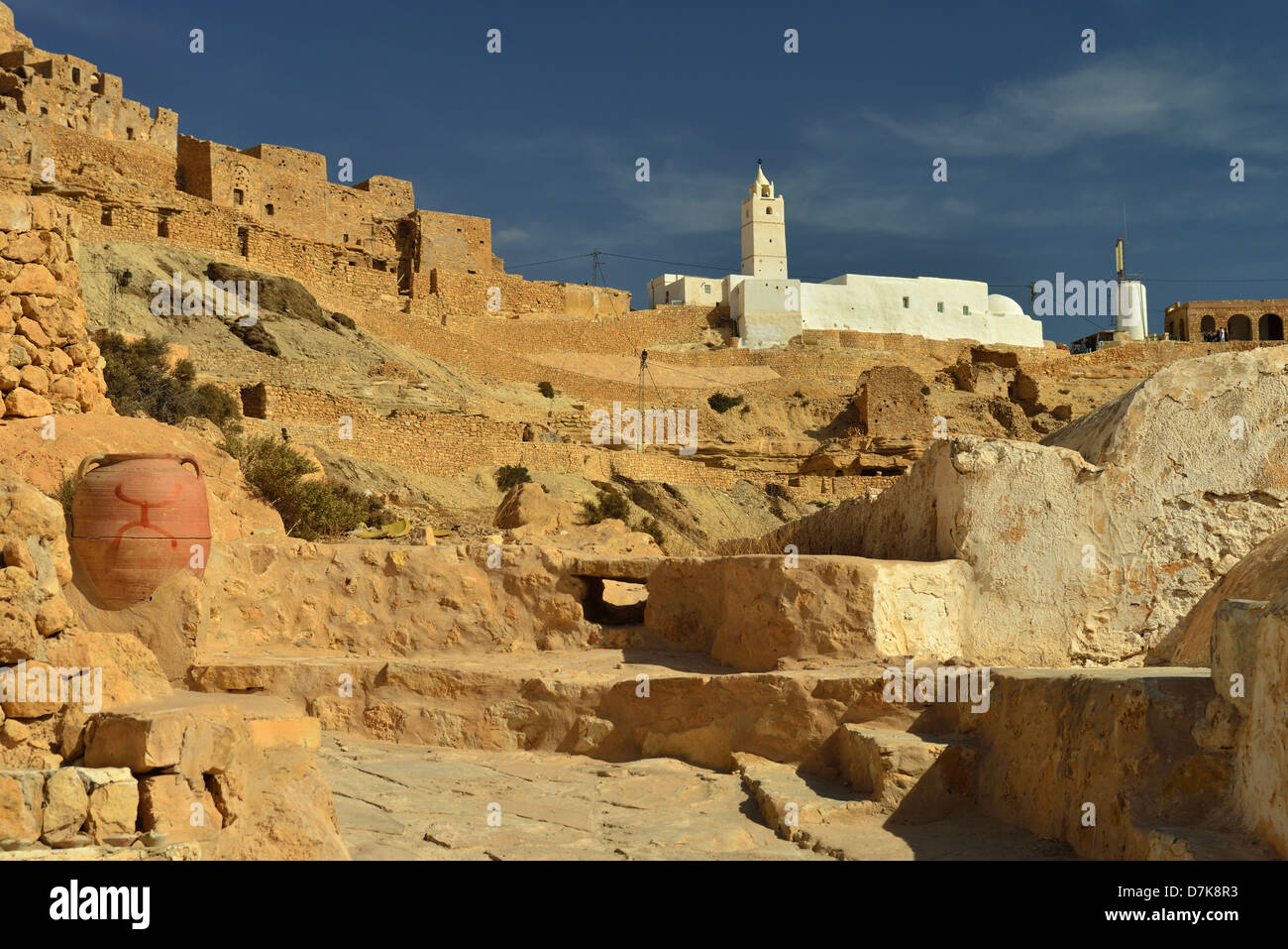 Ksar Chenini, Tataouine Province, Tunesia. Stock Photo