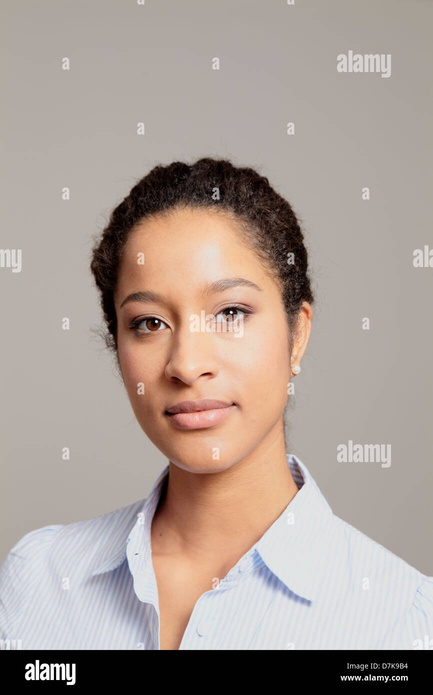 Beautiful african woman portrait Cut Out Stock Images & Pictures - Alamy