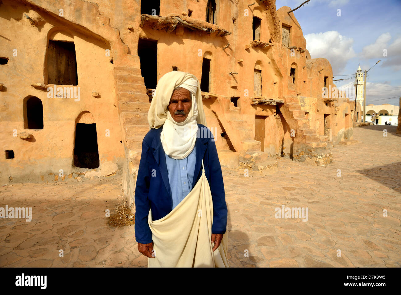 Ksar Ouled Soltane, Tataouine Province, Tunesia. Stock Photo