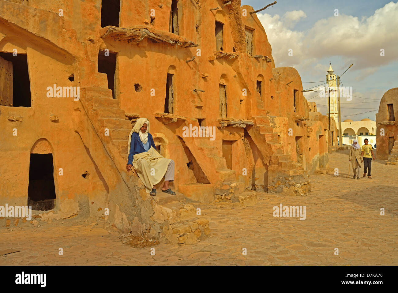 Ksar Ouled Soltane, Tataouine Province, Tunesia. Stock Photo