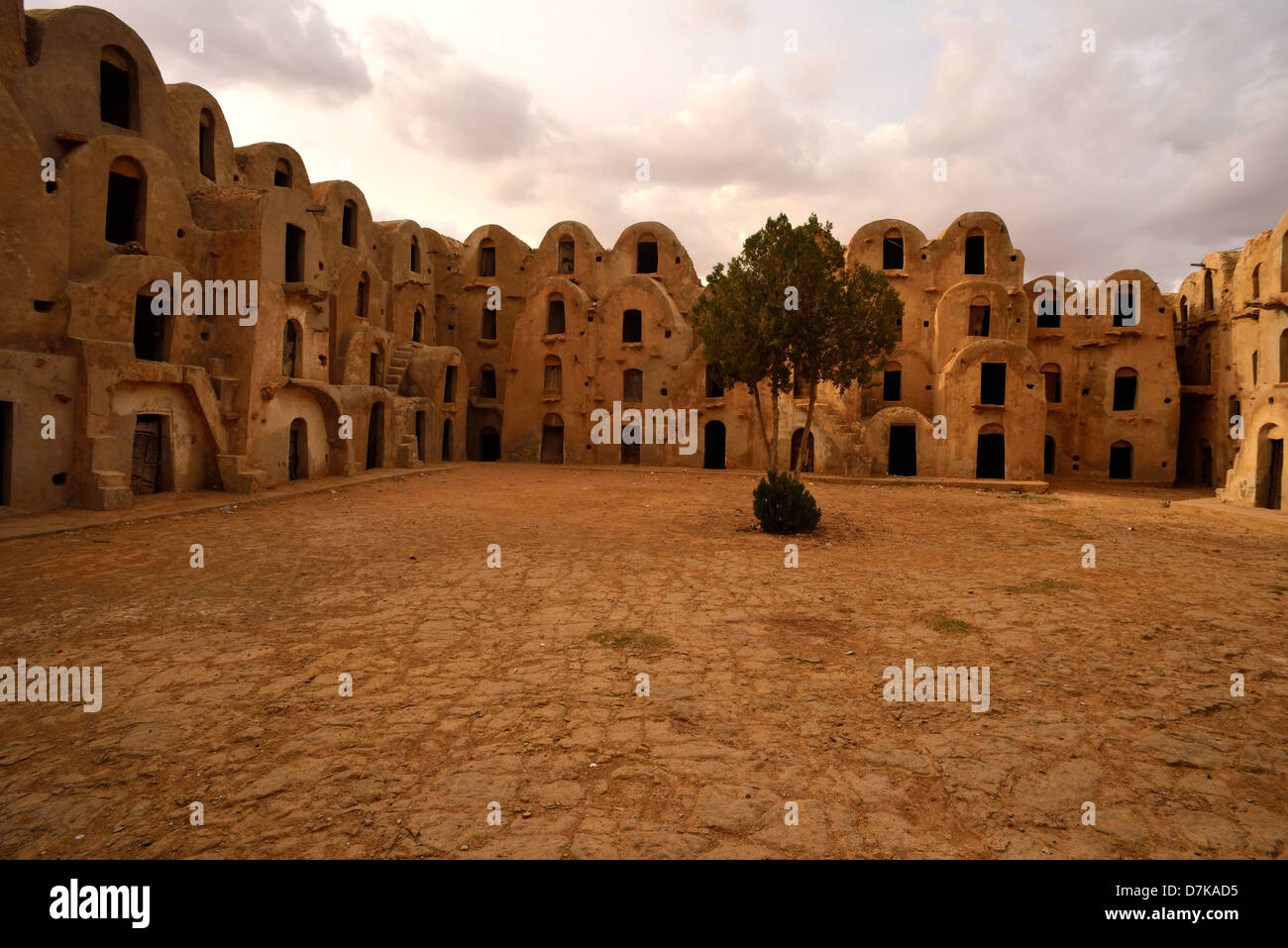 Ksar Ezahara, Tataouine Province, Tunesia. Stock Photo