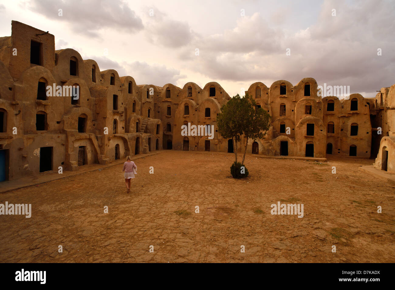 Ksar Ezahara, Tataouine Province, Tunesia. Stock Photo