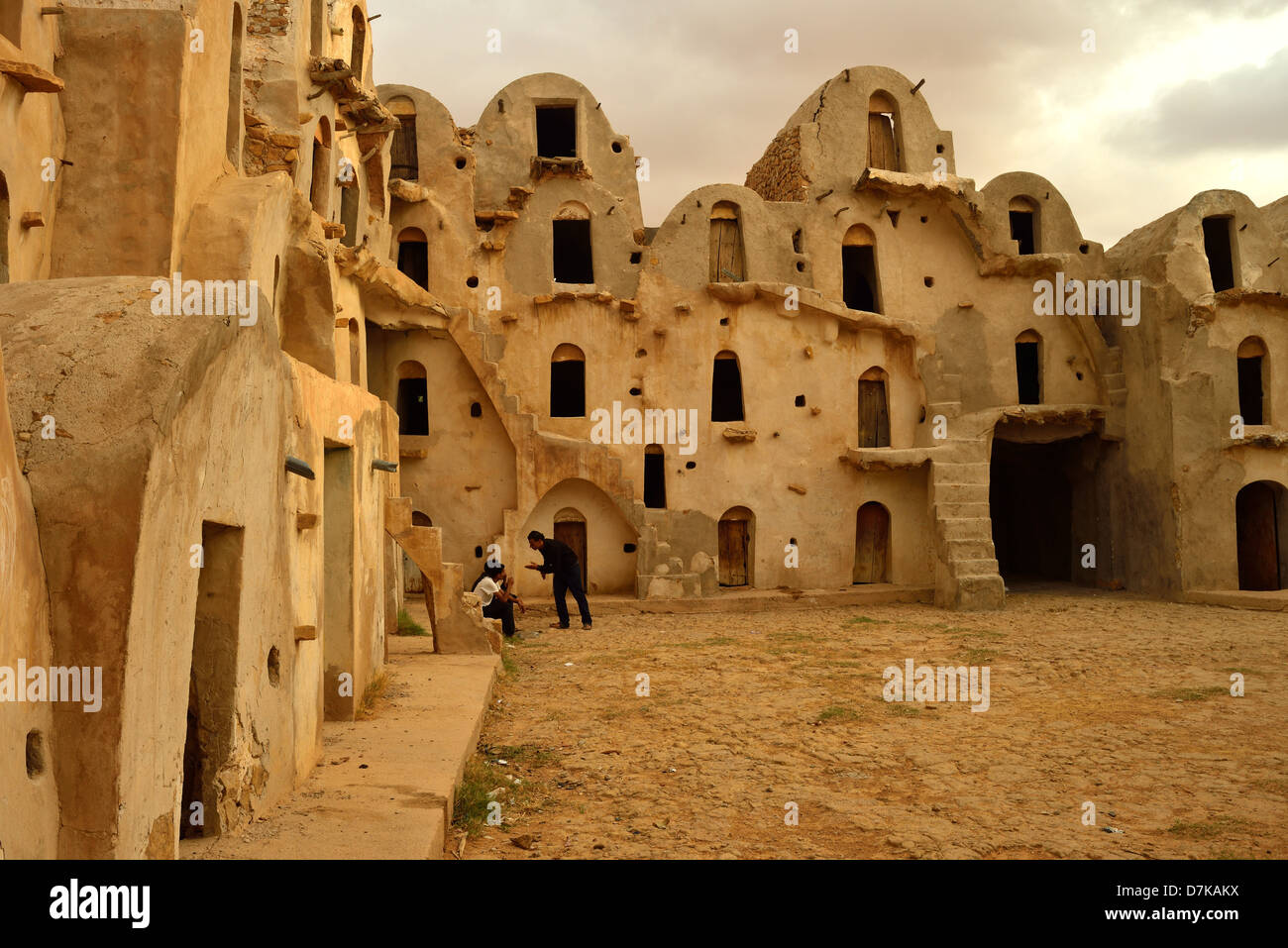 Ksar Ezahara, Tataouine Province, Tunesia. Stock Photo