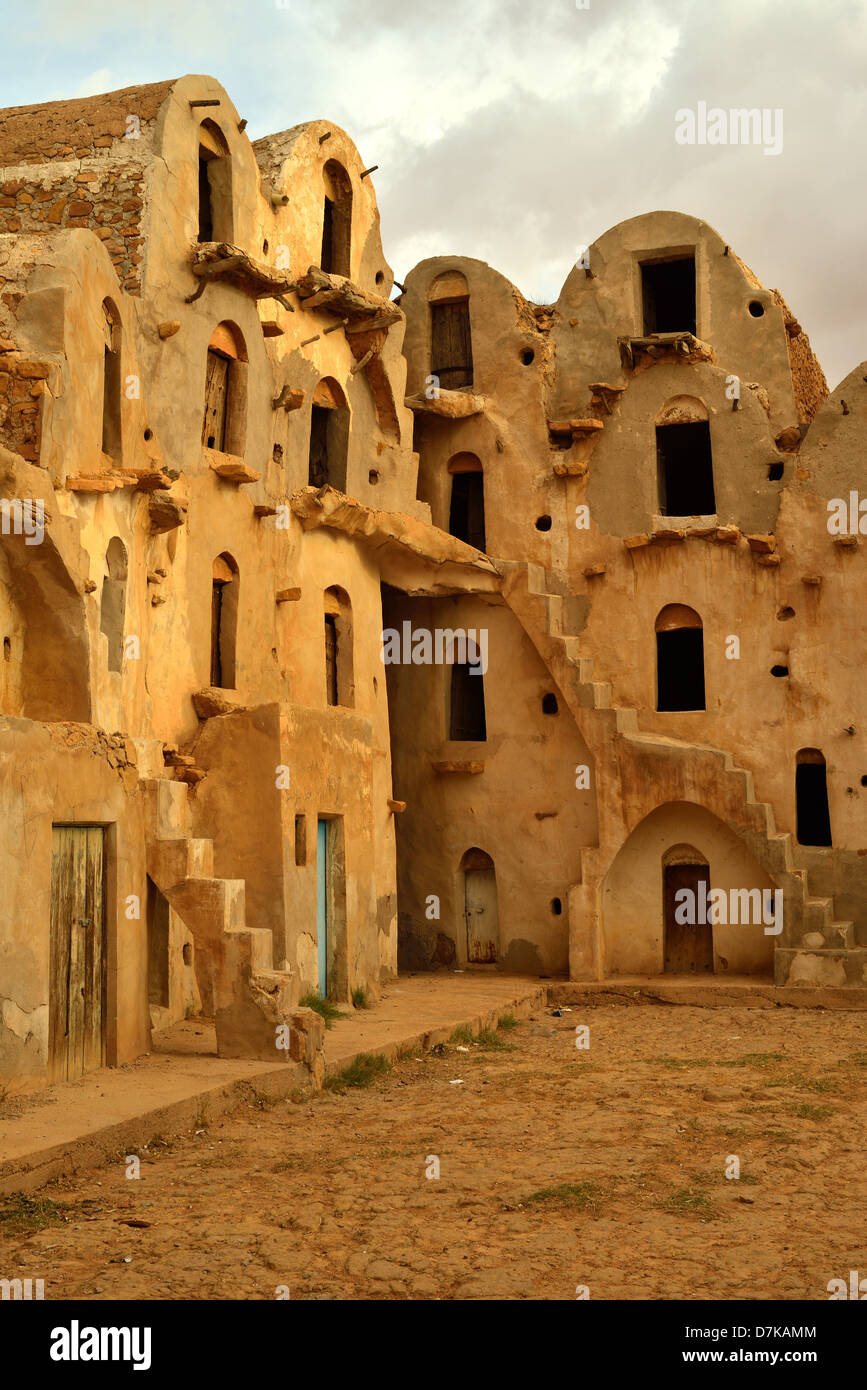 Ksar Ezahara, Tataouine Province, Tunesia. Stock Photo