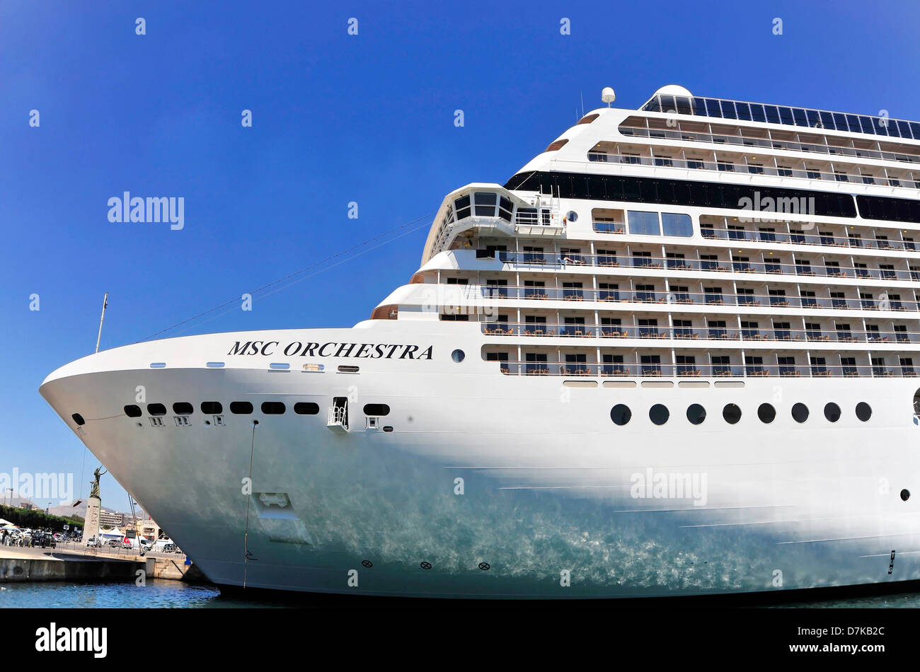 Ship, cruise, cruise ship, MSC Orchestra Stock Photo
