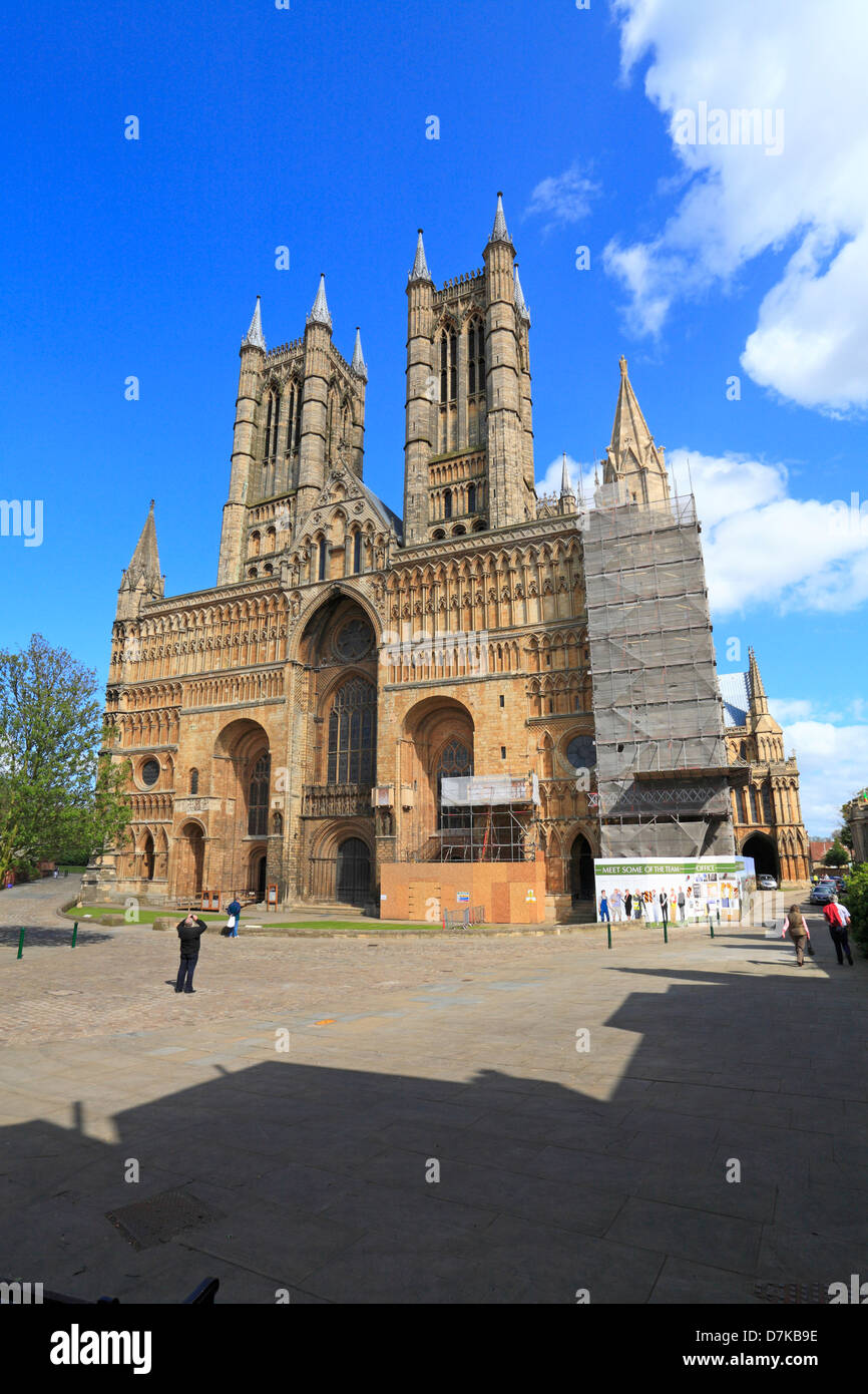 Lincoln Cathedral, Lincoln, Lincolnshire, England, UK. Stock Photo