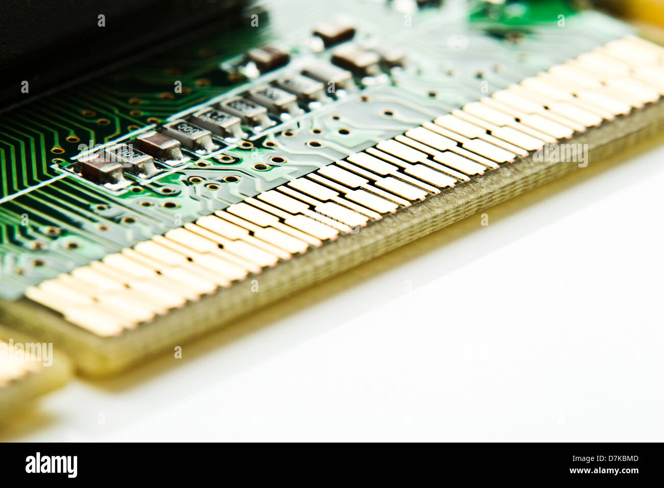Close up of computer graphic board on white background Stock Photo