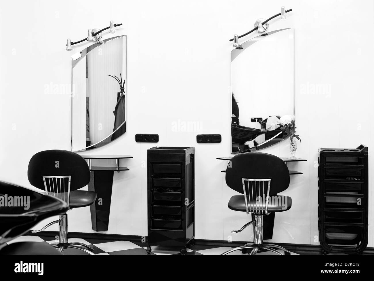 barbers shop interior Stock Photo