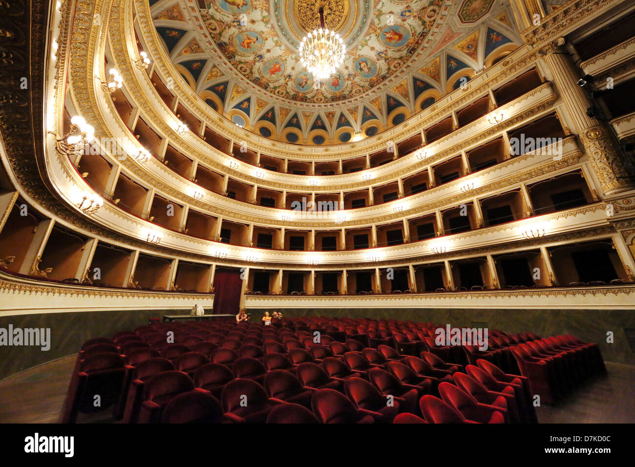 Orvieto, Italy, interior view of the Mancinelli Theatre Stock Photo - Alamy