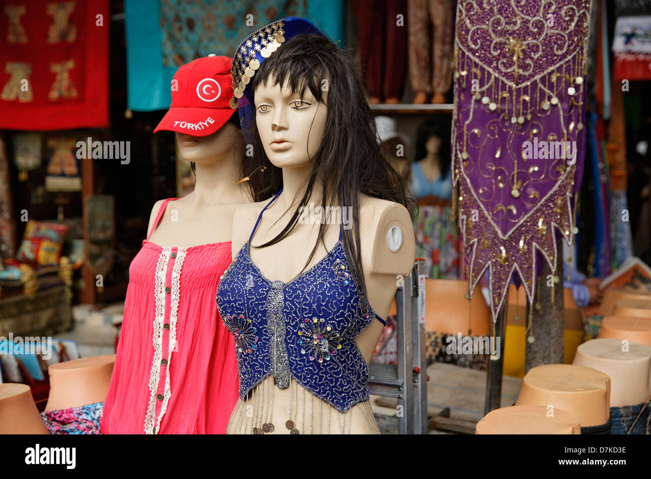 Europe, Turkey, Istanbul, Kiosk for oriental womens clothing Stock Photo